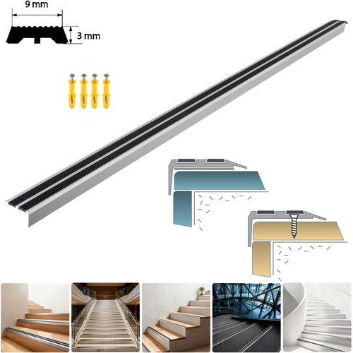 Aluminium stair nosing edge - aluminium,