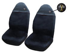 2 Black Car Seat Covers