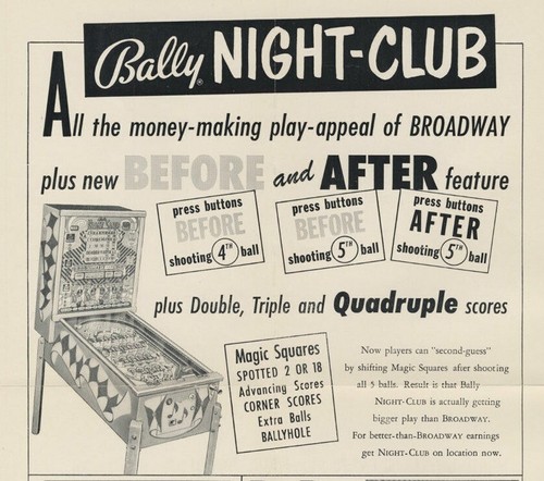 Night club bingo pinball flyer - night,