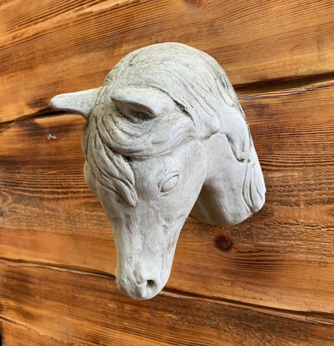 Stone garden horse - garden,