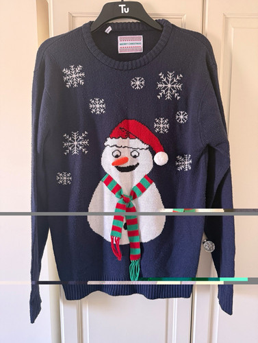 Mens christmas snowman - tu,