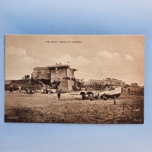 Hornsea postcard c1920 sunny - hornsea,