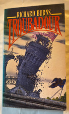 Richard Burns; Troubadour Vintage Fantasy Book Unwin Paperbacks 1st 1988 V/G