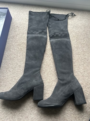 Stuart weitzman charcoal - charcoal, suede