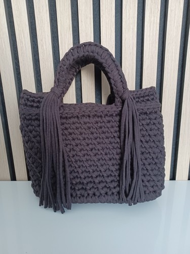 Handmade crochet handbag - crochet,