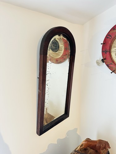 Victorian mahogany wall mirror - mahogany,