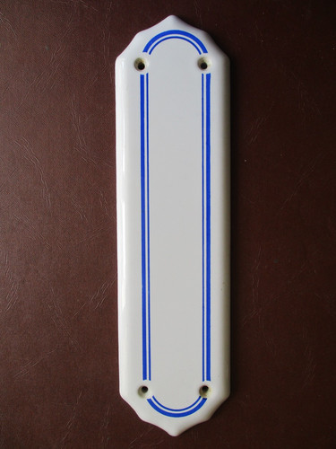 Vintage white ceramic door - vintage,
