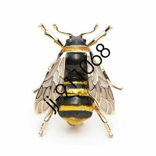 Realistic bumble bee lapel pin - bee,