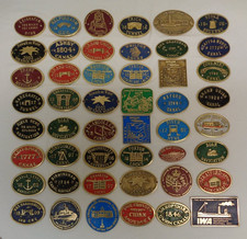 Vintage Canal Boat Ware Brass Plaques Various Barge Narrowboat Canals Locks