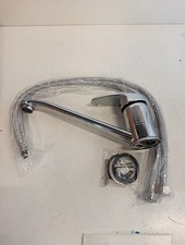 Kitchen Sink Mixer Tap Caravan Tap Monobloc Single Top Lever Long Swivel Spout