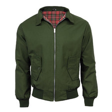 Classic Harrington Jacket Olive 2XL - Timeless British Style | Made in the UK