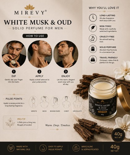 White musk oud solid - musk, perfume