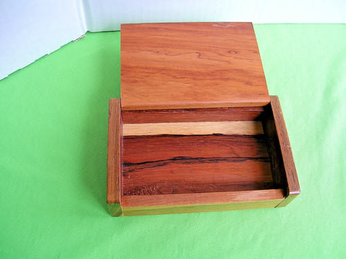 Vintage wooden cigarette box - wooden,