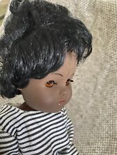Gorgeous Black Baby Doll ~ 18" Chiltern Doll ~ Vintage Vinyl Doll England 1960s