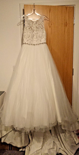 Herimone white wedding dress - white,