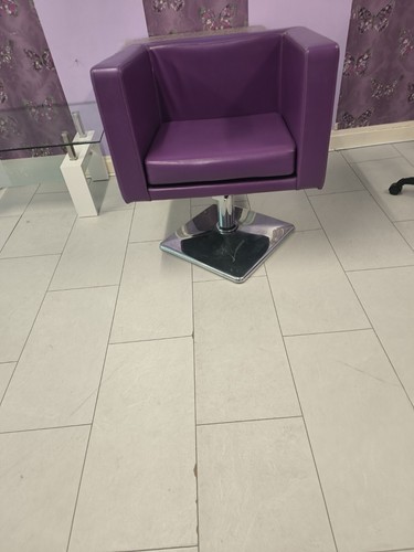 Purple salon hairdresser chair - purple,