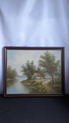 Vintage original oil canvas - original,