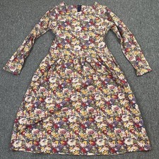 Vintage Laura Ashley Dress UK 10 Floral Ditsy Cottagecore Prairie Boho Midi