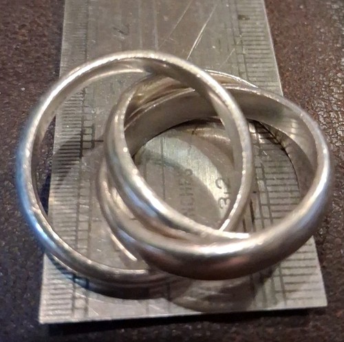 Triple sterling silver ring - triple,