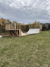 Half Pipe Skate Ramp 3'H X 6'W X 22'L