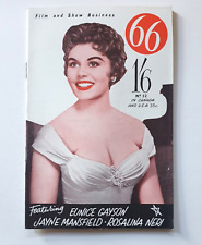 66 Magazine # 32 - Photos of Jayne Mansfield & Others - Vintage Glamour - 1958