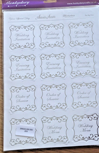 Wedding toppers white silver