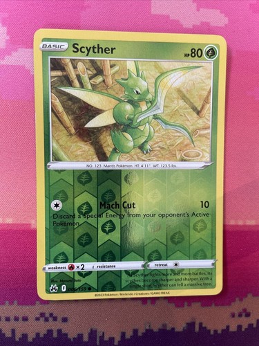 Pokemon card scyther - card,