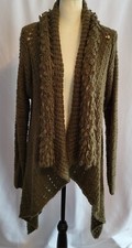 Long Chunky Cardigan Textured