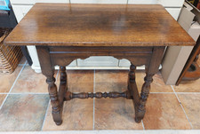 Vintage solid oak hall table