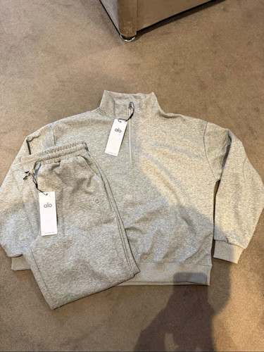 Grey alo quarter - quarter, zip