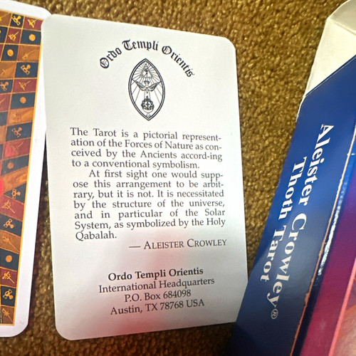 Mini agm urania thoth - mini, tarot