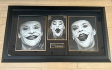 Signed Jack Nicholson “The Joker” Custom Framed Art 