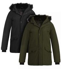 Boys Parka Jacket Padded Lined