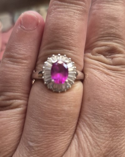 Qvc diamonique ring size - ss,