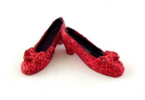 Dolls house ruby slippers red - slippers,
