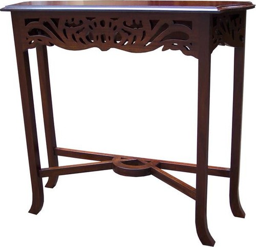 Mahogany console table - mahogany,