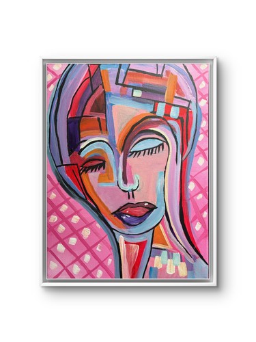 Original vibrant 12x16 acrylic - original,