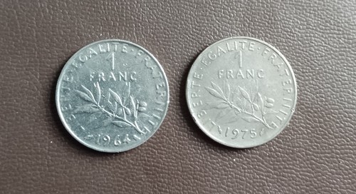 French francs coins - french,