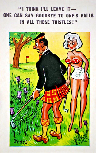 Postcard seaside comic saucy - comic,