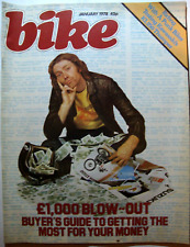 BIKE MAGAZINE (UK) No 58 January 1978 KL250 XS650 GT750 THE STRANGLERS JJ Burnel