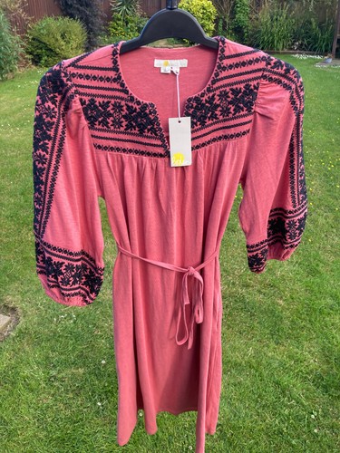 Boden embroidered jersey - embroidered, midi