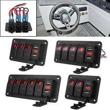 12/24V 2/3/4/5 Gang Red LED