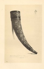 1881- 2  litho ( south  kensington museum ) horn or oliphant in ivory 14th c