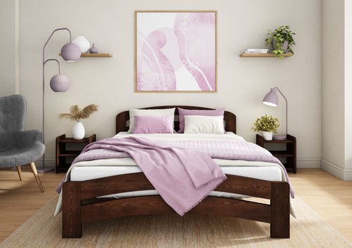 Wooden handmade bedframe - bedframe, &
