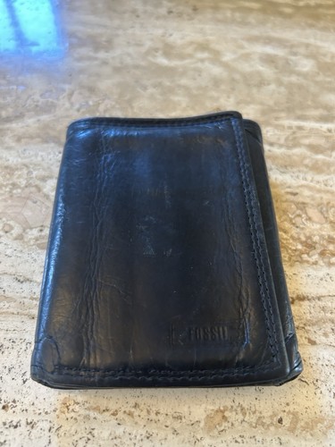 Fossil men leather trifold - fossil,