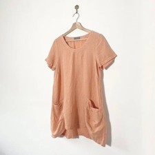 Sahara Coral 100% Linen Mini