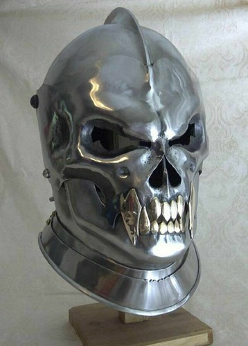 Medieval helmet old demonic - helmet,
