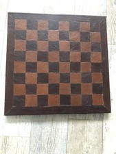 Vintage leather chess board