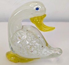 Vintage Murano Glass Duck Bird