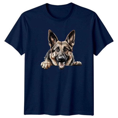 German shepherd dog peekaboo - german,